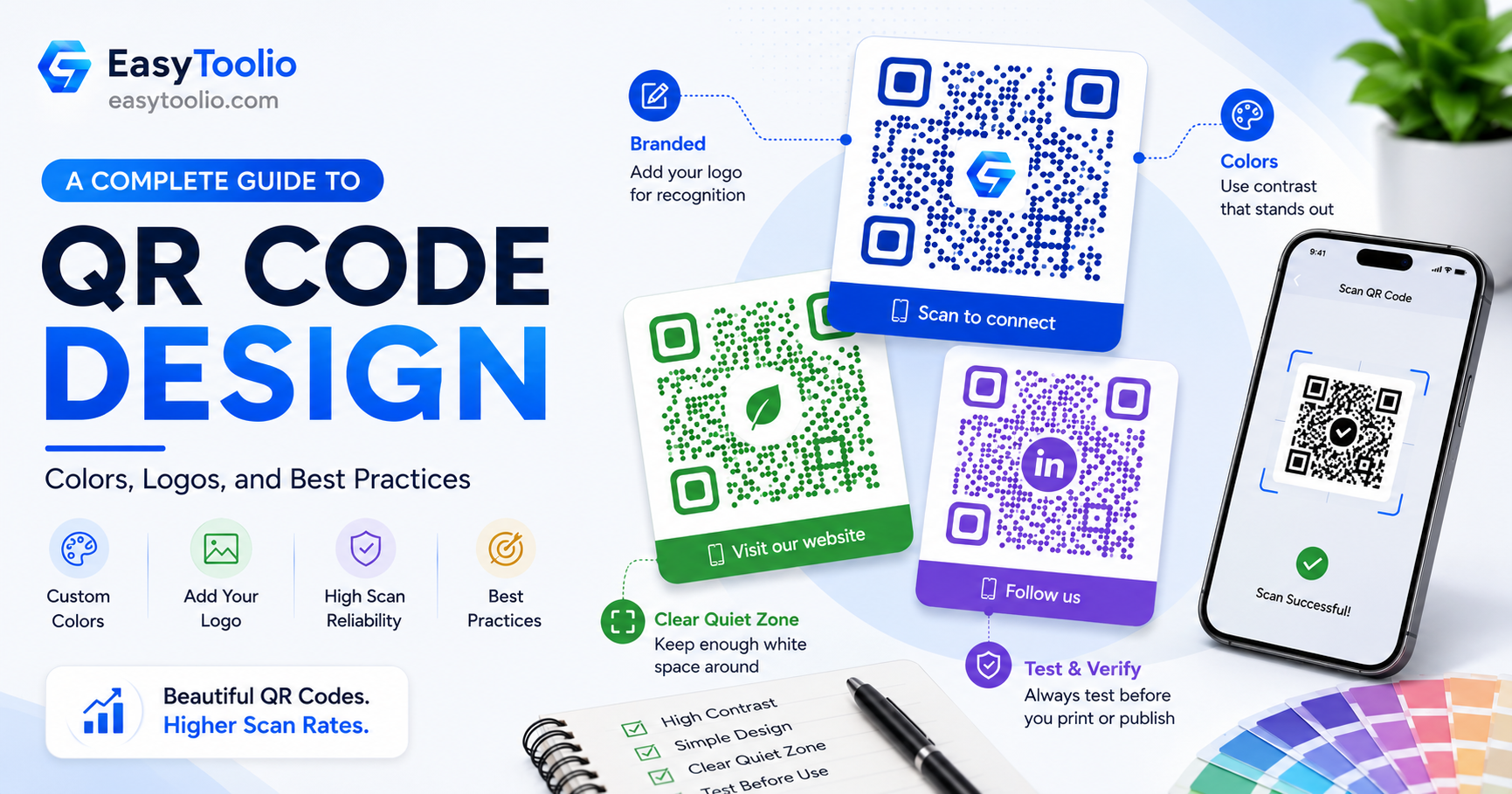 A Complete Guide to QR Code Design: Colors, Logos, and Best Practices