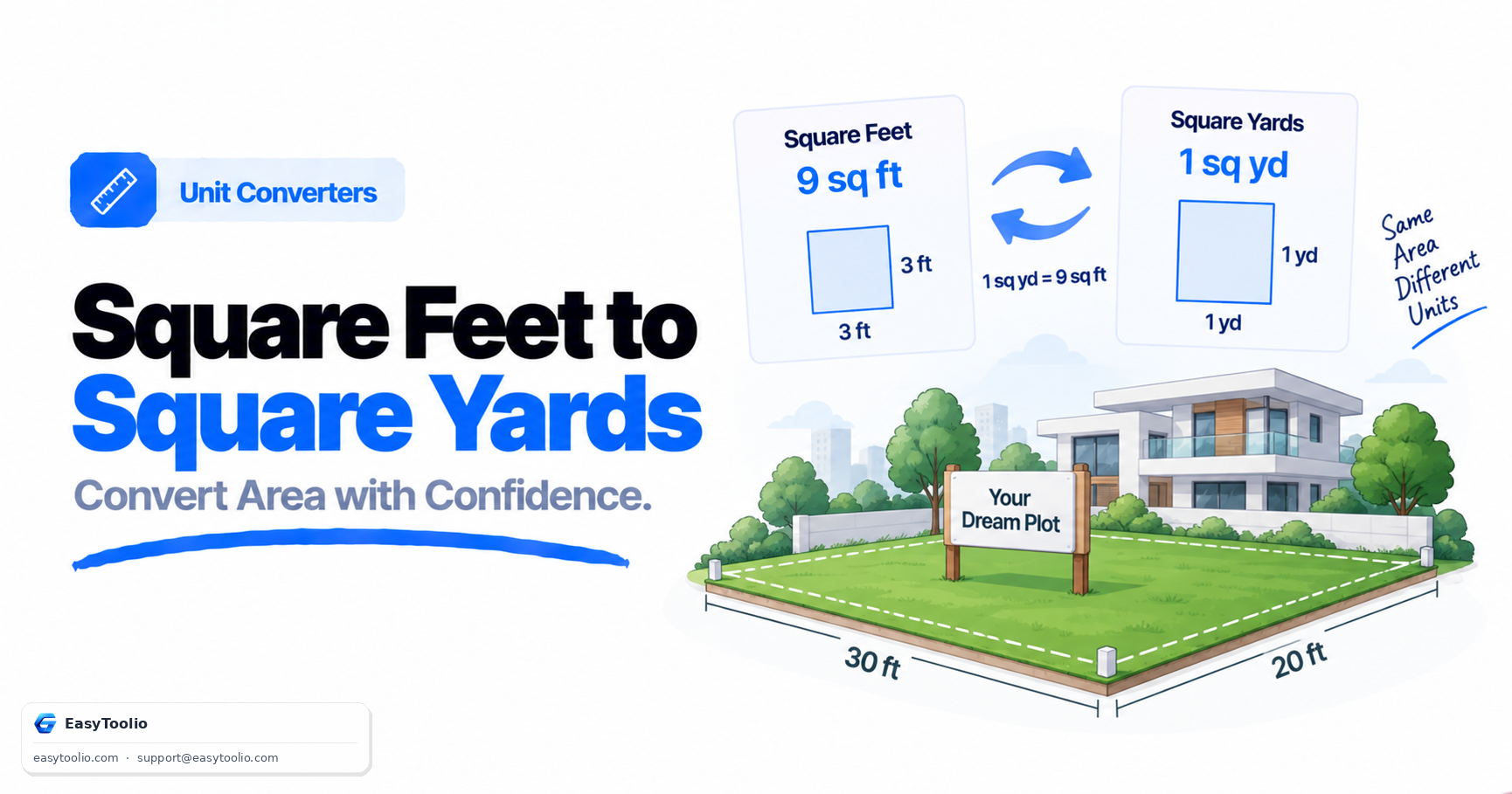 Square Feet to Square Yard Conversion: The Complete Guide for Property Buyers