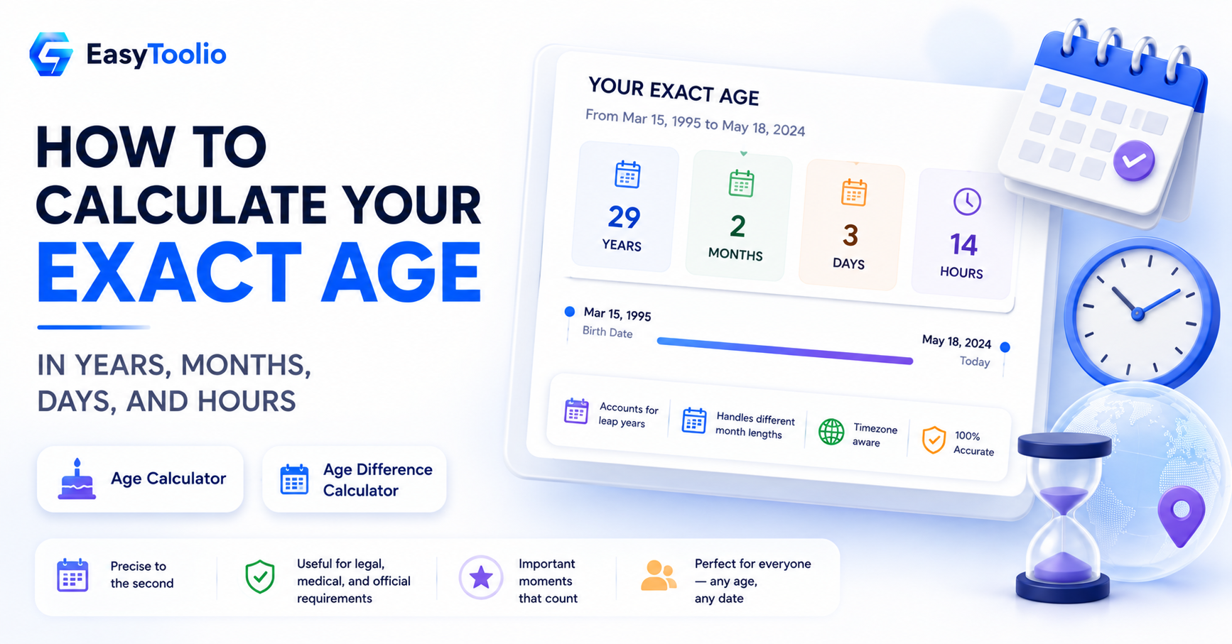 How to Calculate Your Exact Age in Years, Months, Days, and Hours