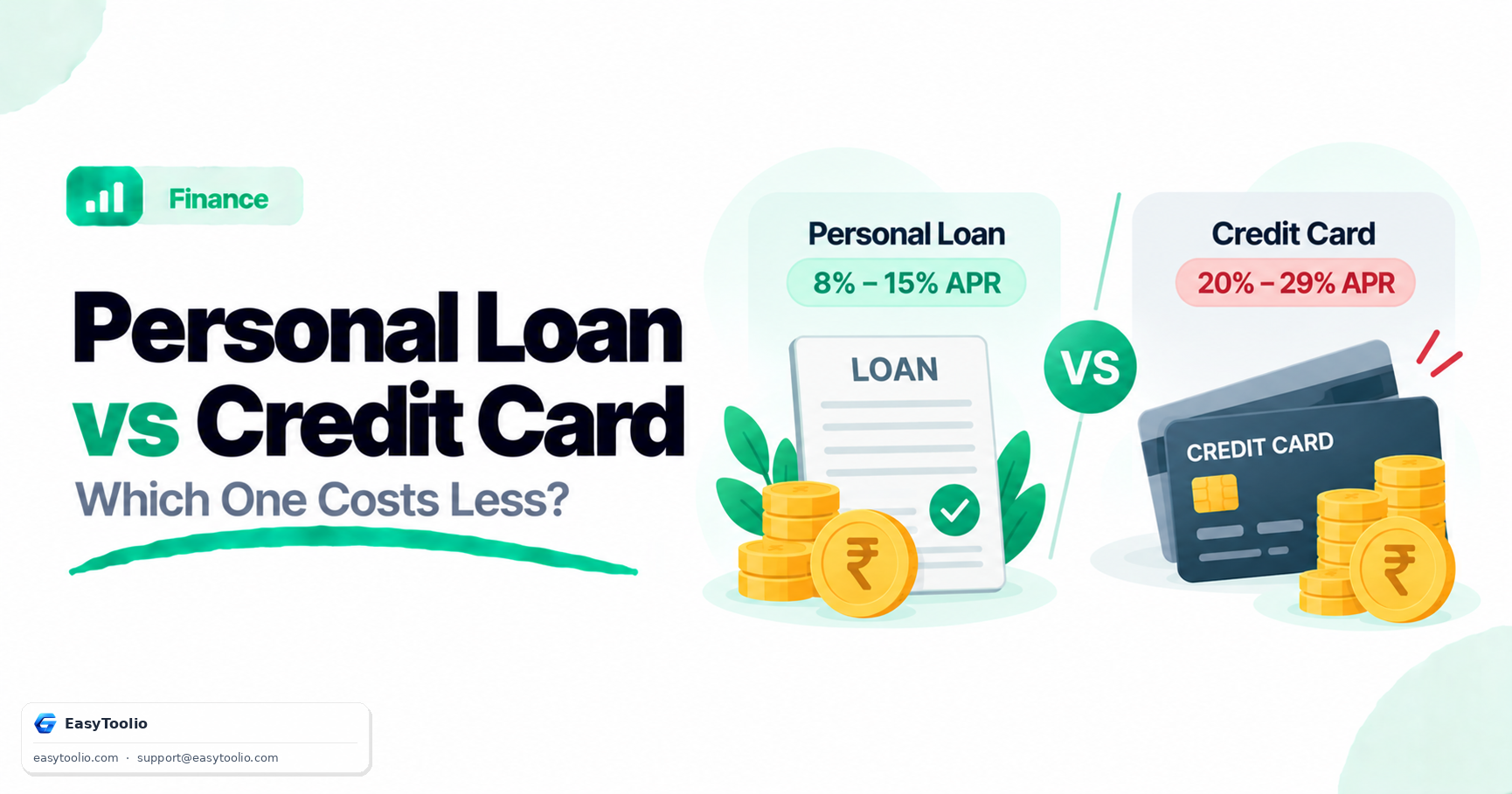 Personal Loan vs Credit Card: Which Debt Is Actually Cheaper?