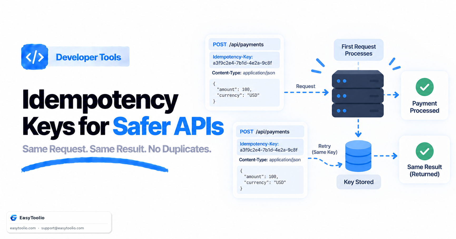 Idempotency Keys & Retry-Safe APIs: Why POST Requests Need Special Handling