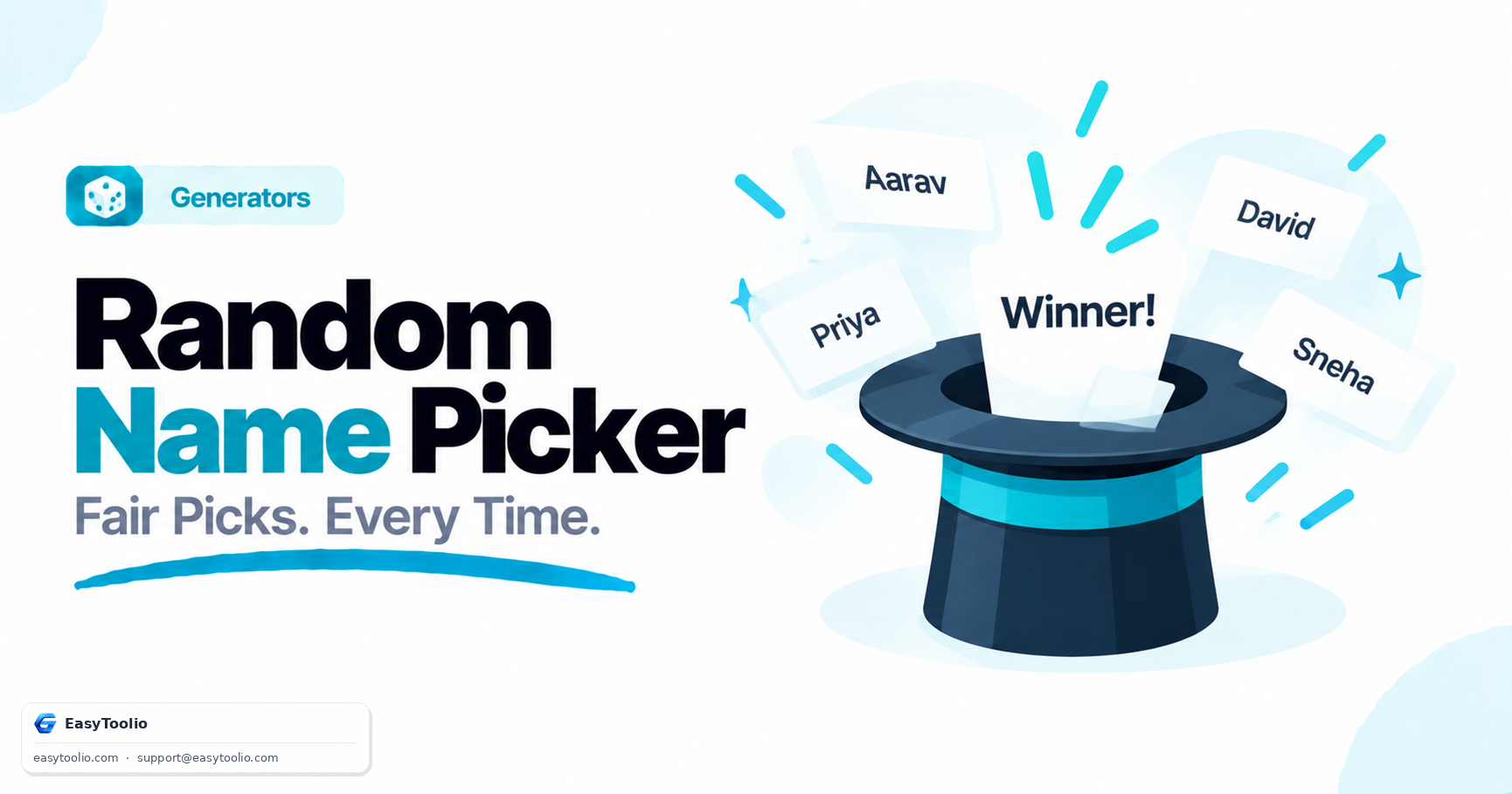 Random Name Picker: Fair Ways to Choose Winners, Teams, or Raffle Entries