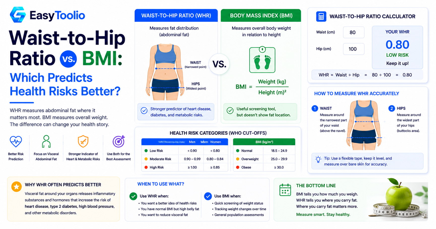 Waist-to-Hip Ratio vs BMI: Which One Actually Predicts Health Risk Better?