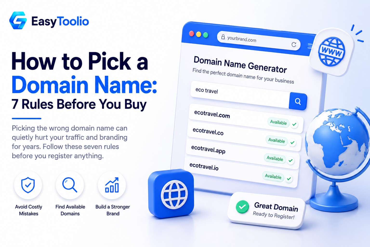 How to Pick a Domain Name: 7 Rules Before You Buy