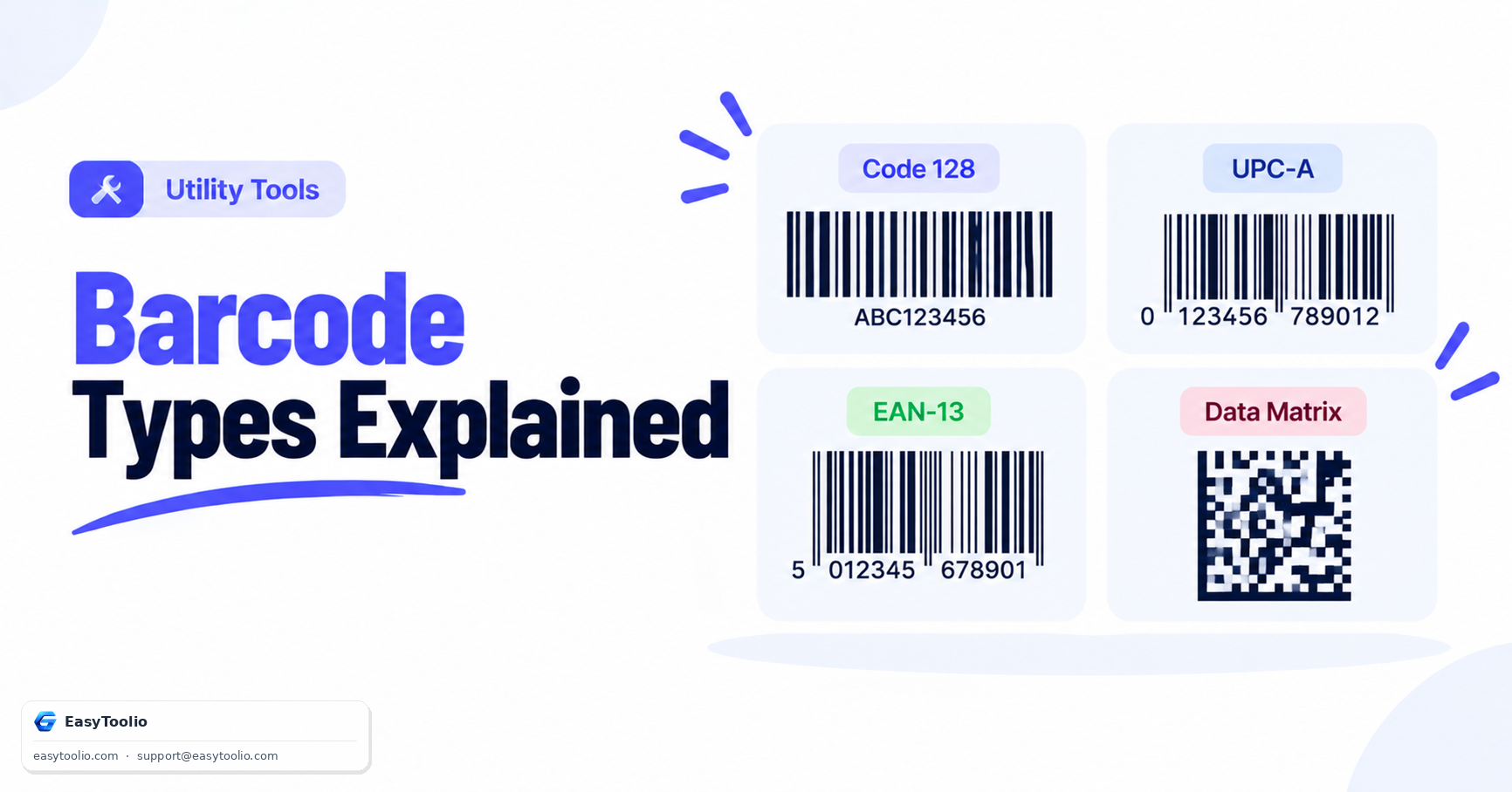 Barcode Symbologies Explained: Code 128 vs UPC-A vs EAN-13 vs Data Matrix