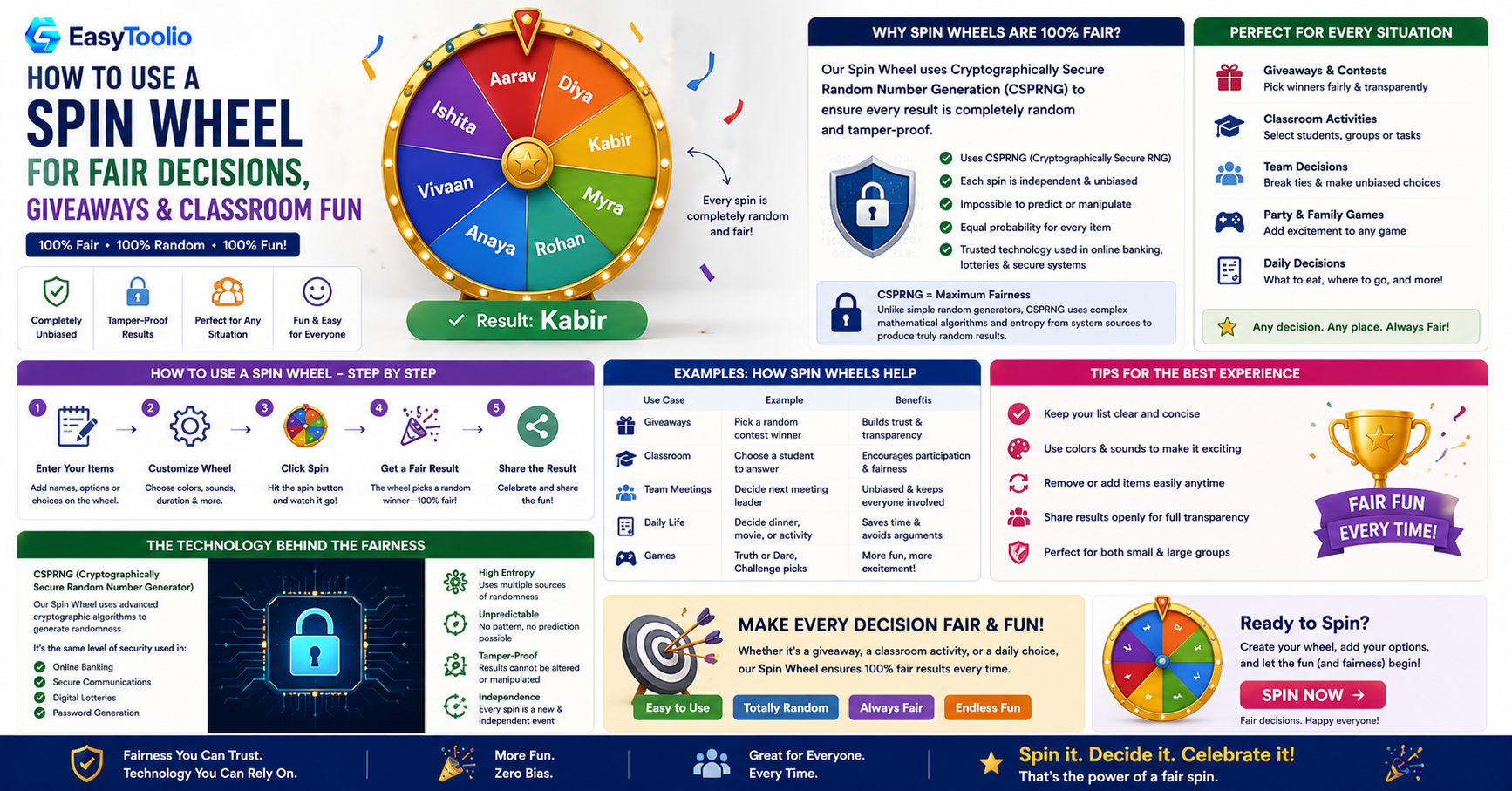 How to Use a Spin Wheel for Fair Random Decisions
