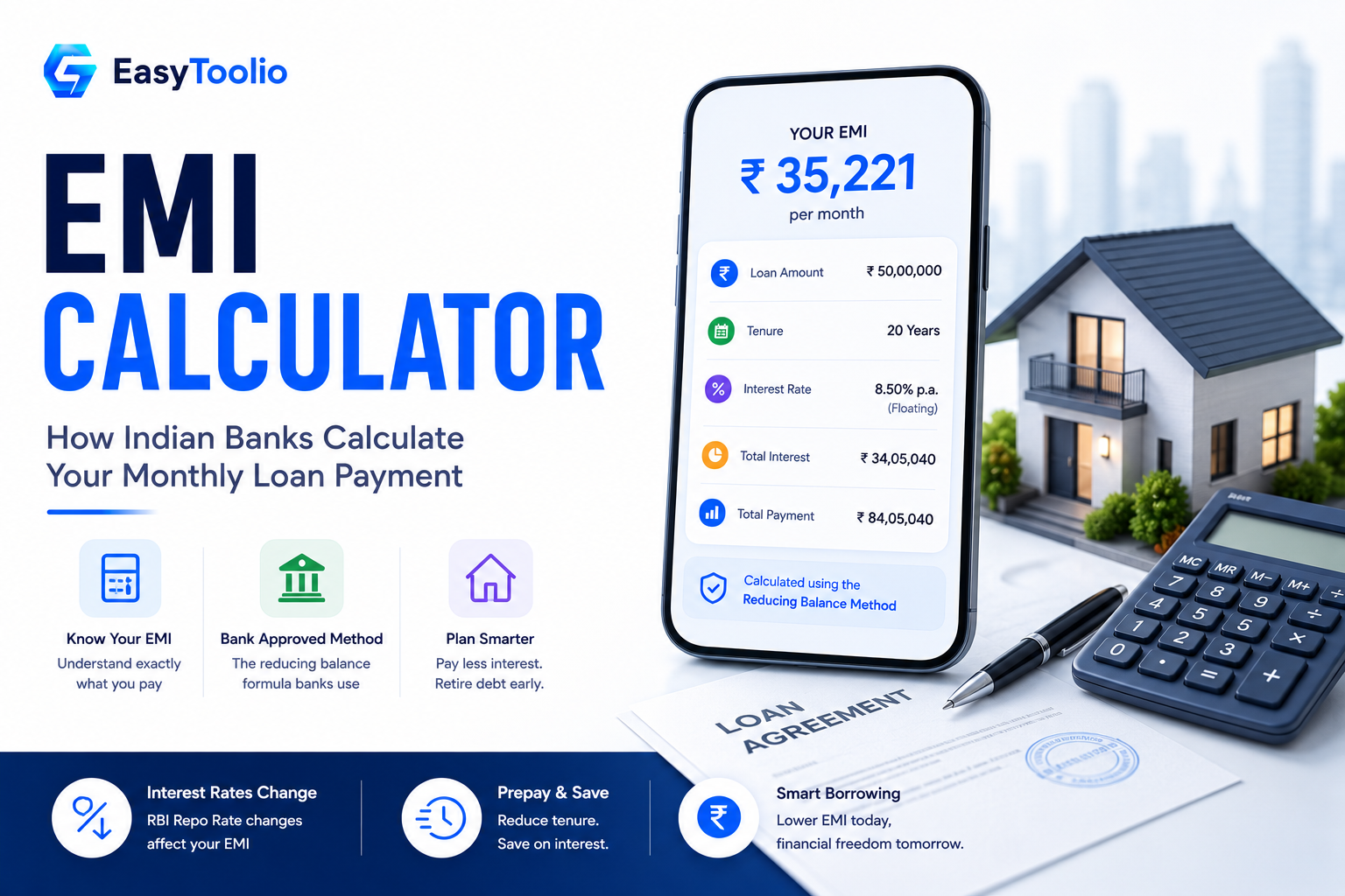 EMI Calculator: How Indian Banks Calculate Your Monthly Loan Payment