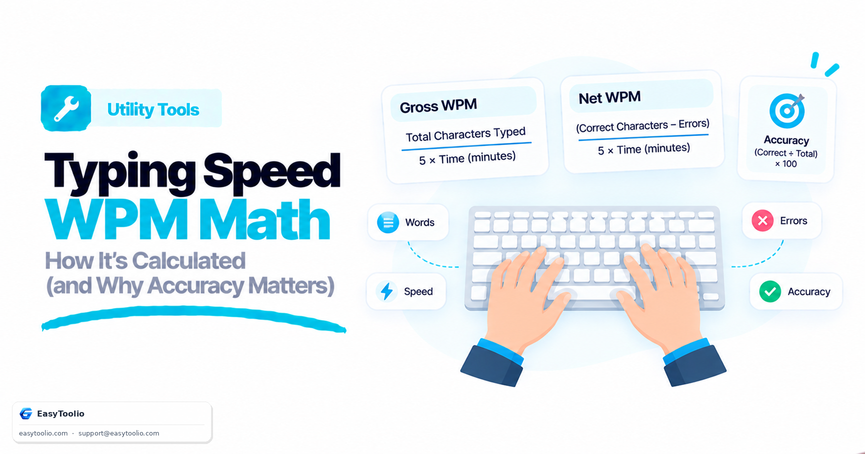 Typing Speed (WPM) Math: How Net WPM Accounts for Errors and Accuracy