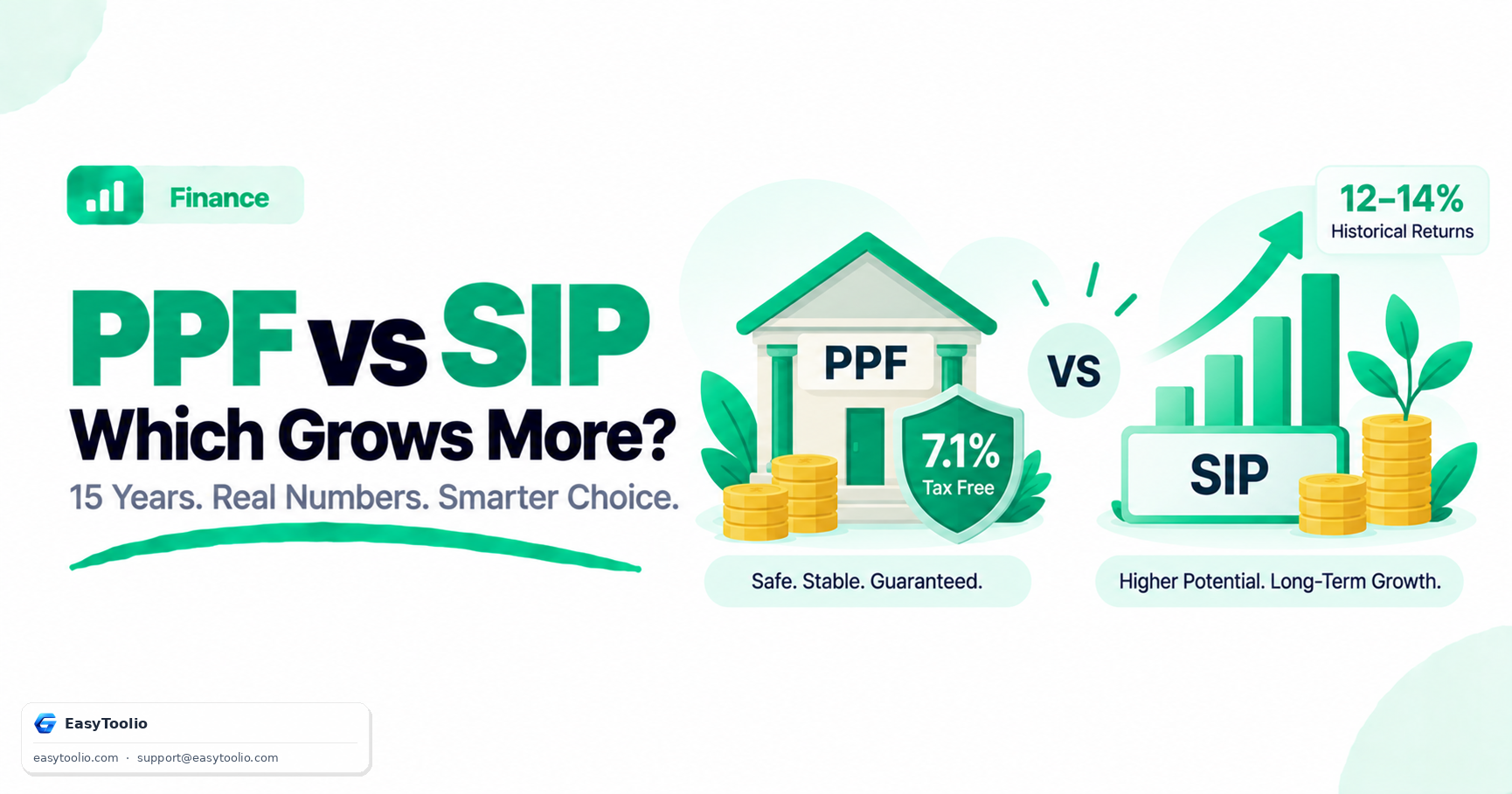 PPF vs SIP: Which Investment Grows More Over 15 Years? (2026 Analysis)