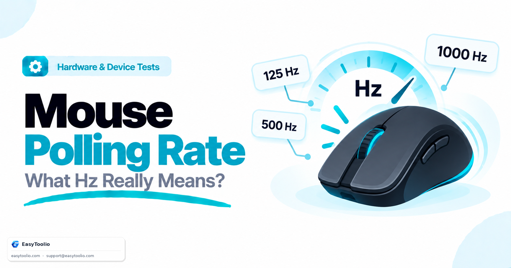 Mouse Polling Rate Test: What Hz Actually Means & Why Observed Rate Differs From Advertised