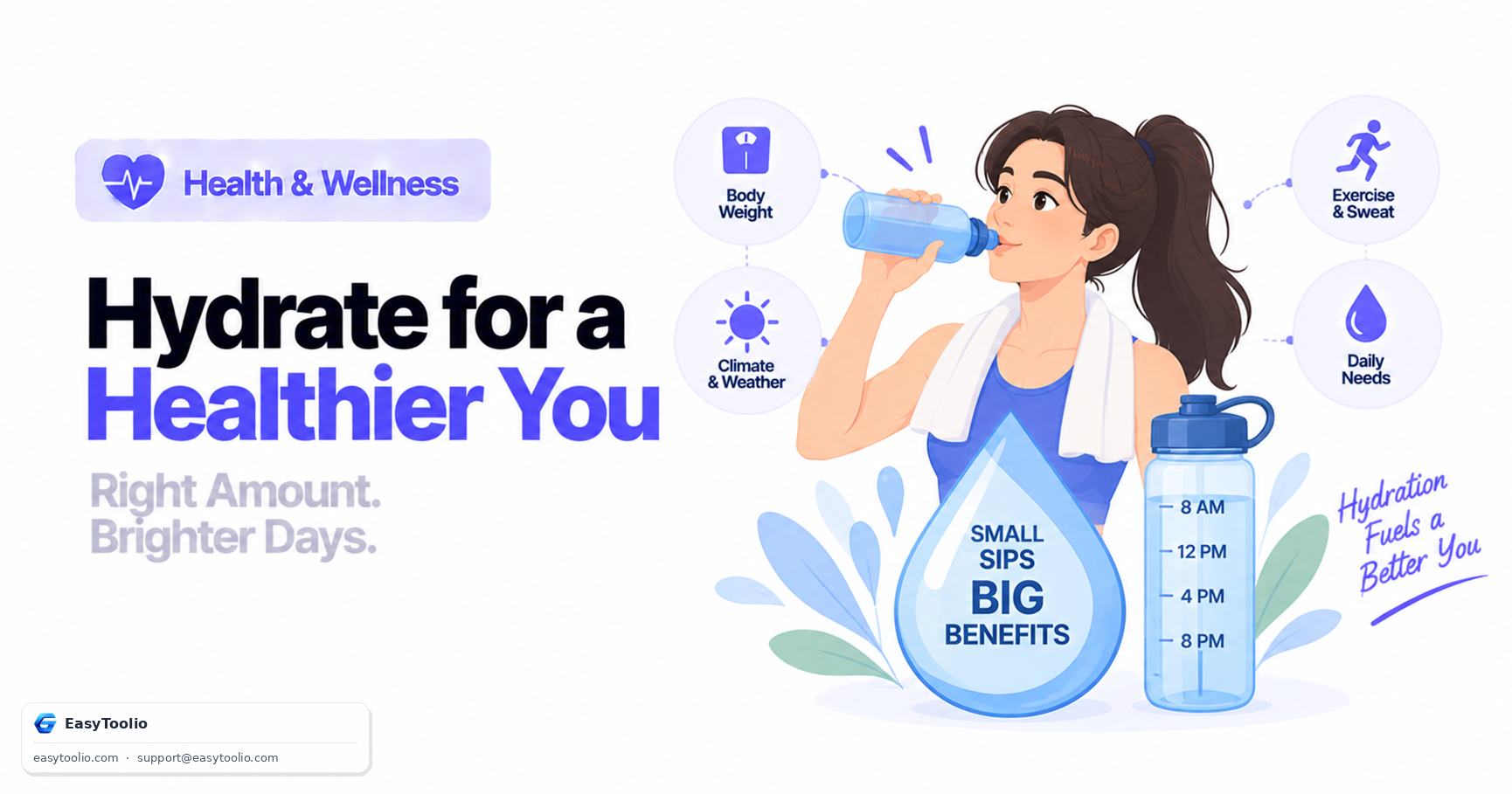 Daily Water Intake Needs: Weight, Climate, and Workout Calculation Rules