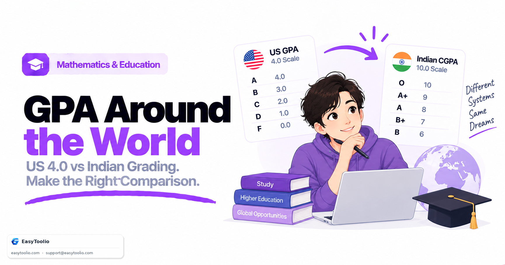 GPA Calculator Guide: How the US 4.0 Scale and Indian Grading Systems Compare