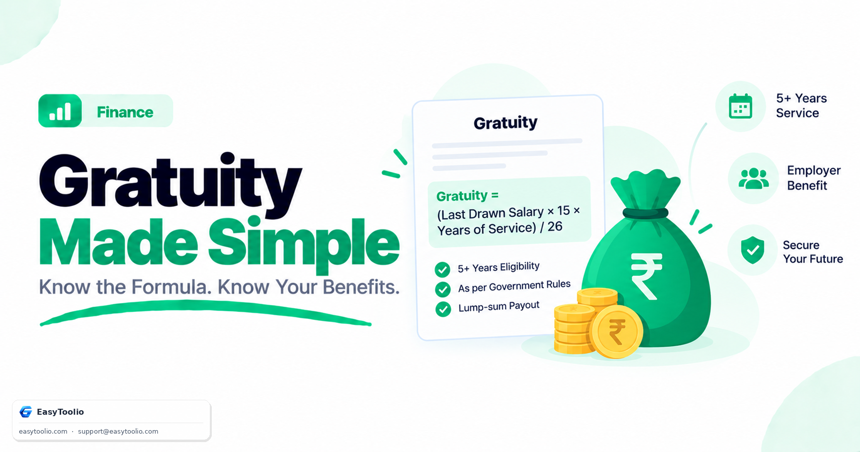 Gratuity Calculation Formula: Eligibility, Rules, and How Much You'll Actually Get